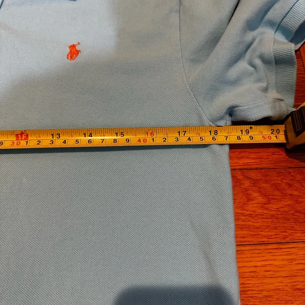 Polo Ralph Lauren Boys XL (18-20) Polo Aqua‎ Blue Short Sleeve 100% Cotton